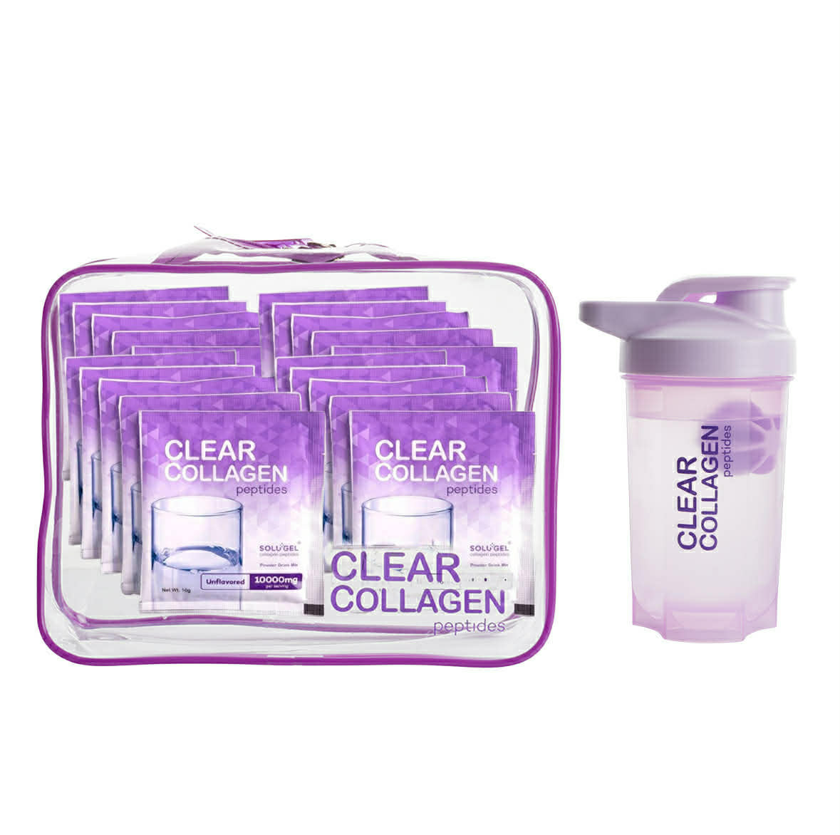 Clear Collagen 10,000mg x 30 with shaker bottle